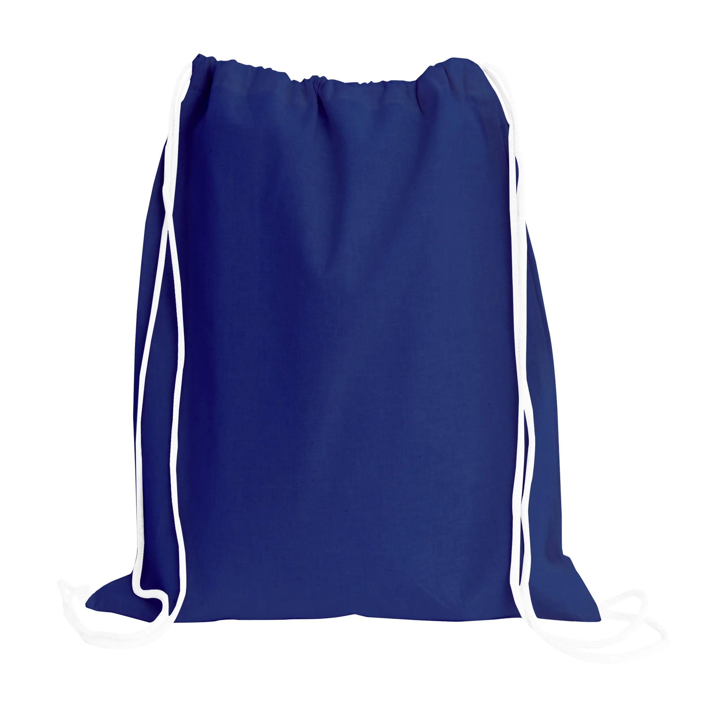 12 ct Economical Sport Cotton Drawstring Bag Cinch Packs - By Dozen