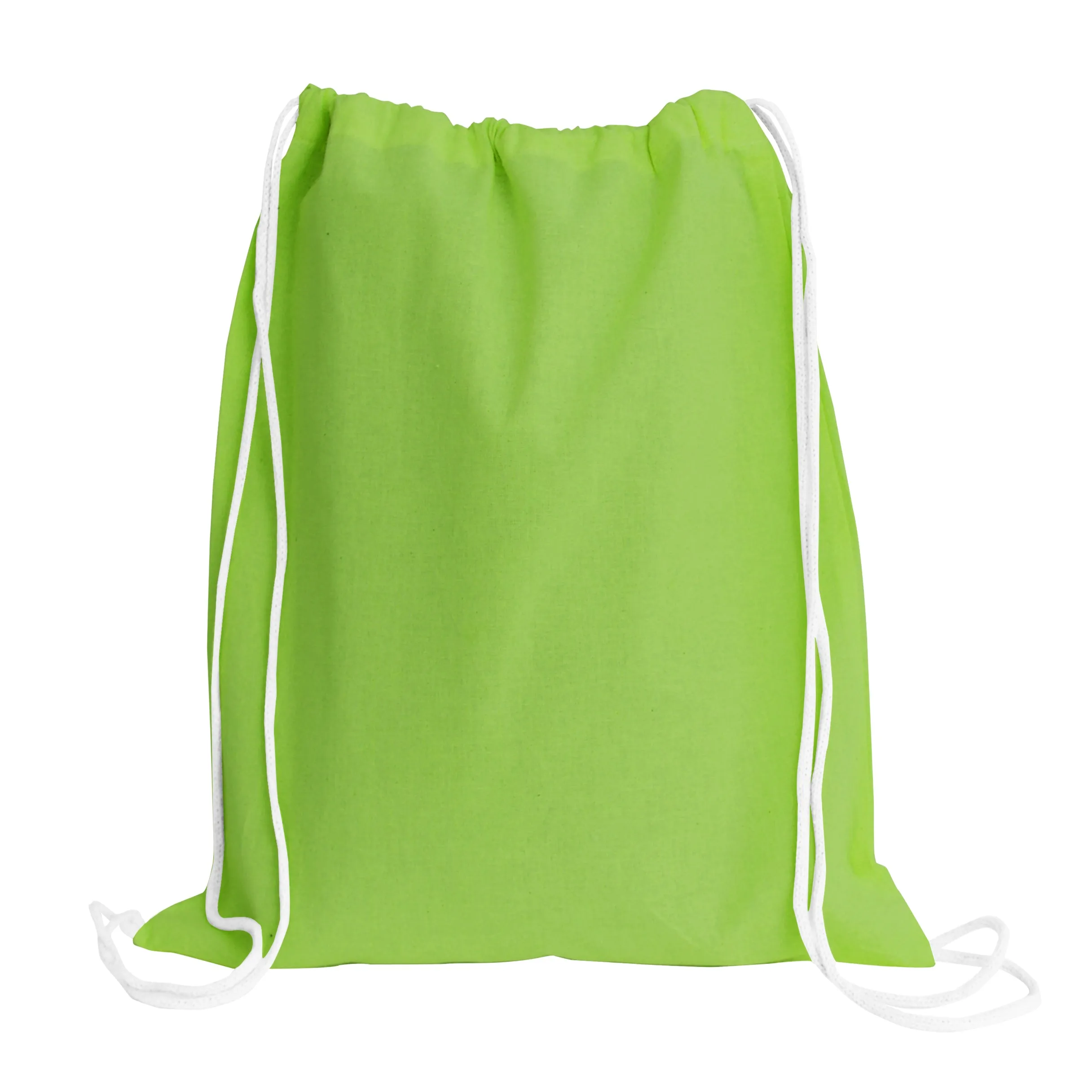 12 ct Economical Sport Cotton Drawstring Bag Cinch Packs - By Dozen