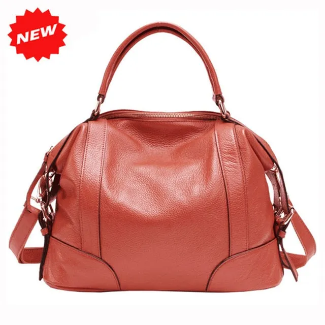 2 Sizes Fashion Tote Bag For Women New Classic Leisure Handbag Genuine Cow Leather Female Messenger