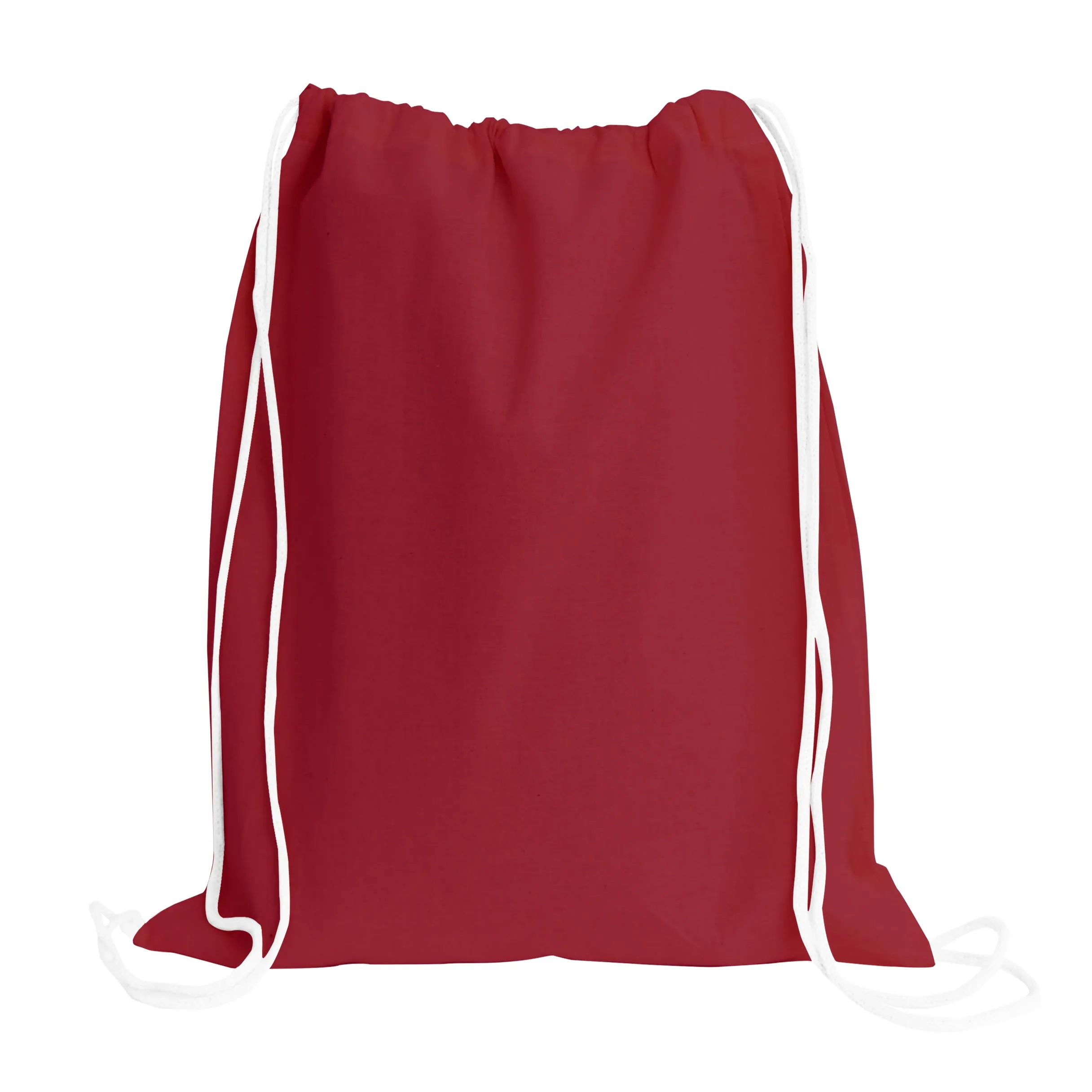 240 ct Blank 100% Cotton Drawstring Backpacks for Santa Sacks Bulk - By Case