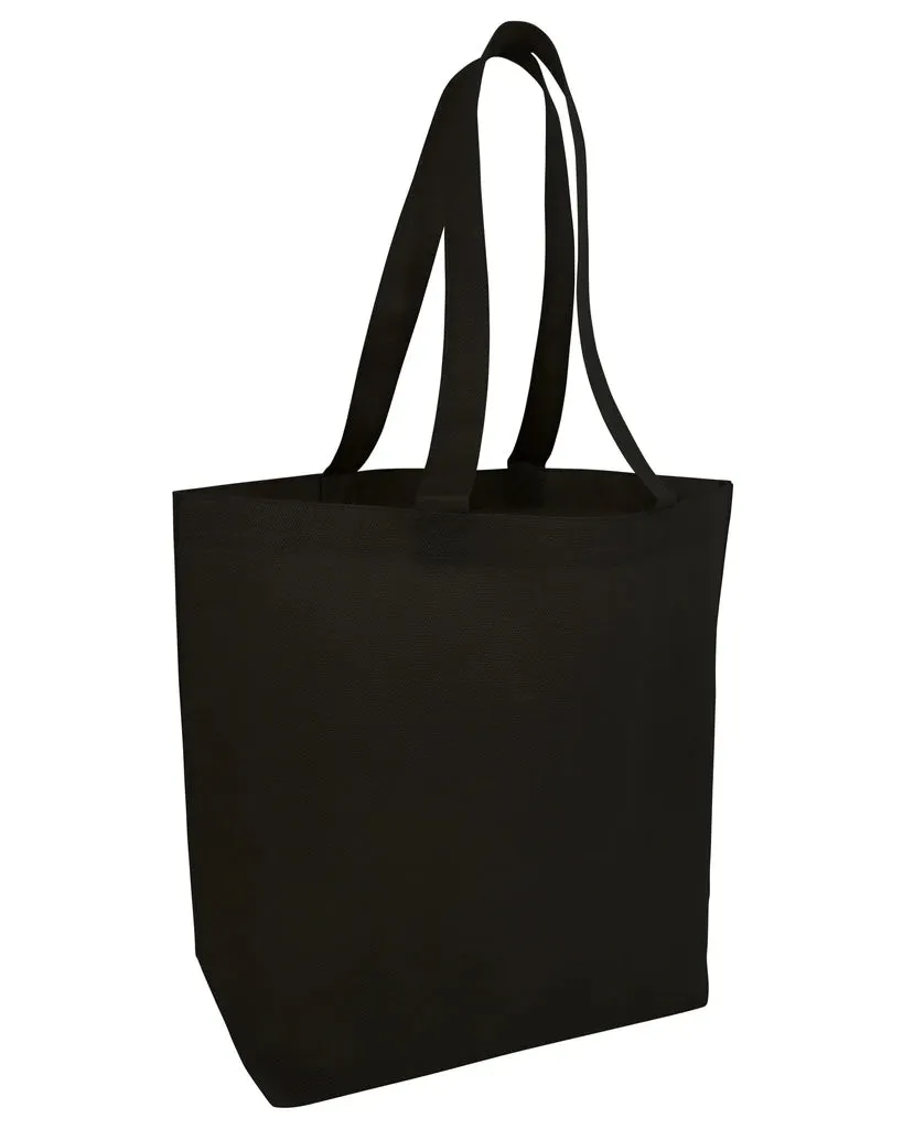 300 ct Economical Promotional Large Tote Bags with Bottom Gusset - By Case