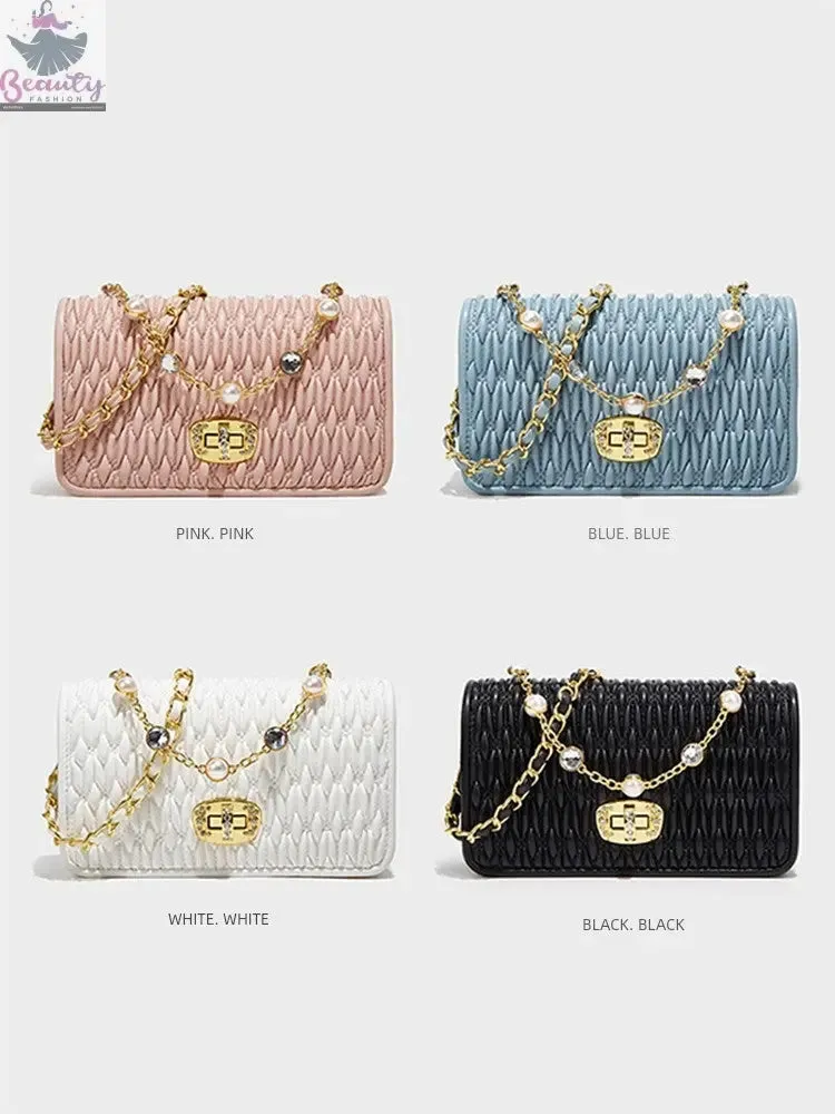 Accessible Luxury  New Arrival Crystal Quilted Women's Bag