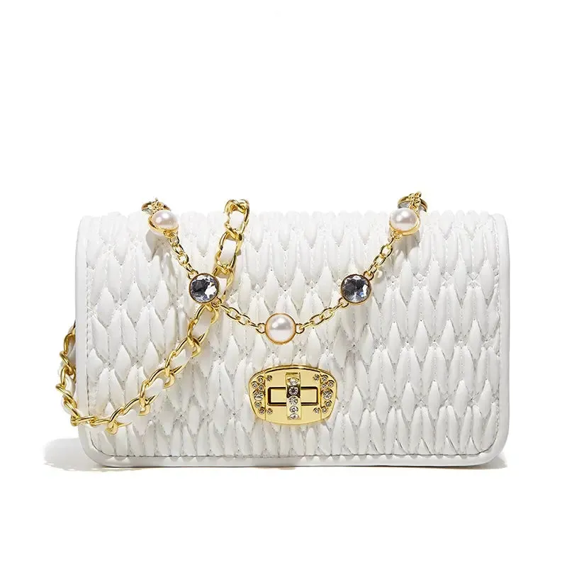 Accessible Luxury  New Arrival Crystal Quilted Women's Bag