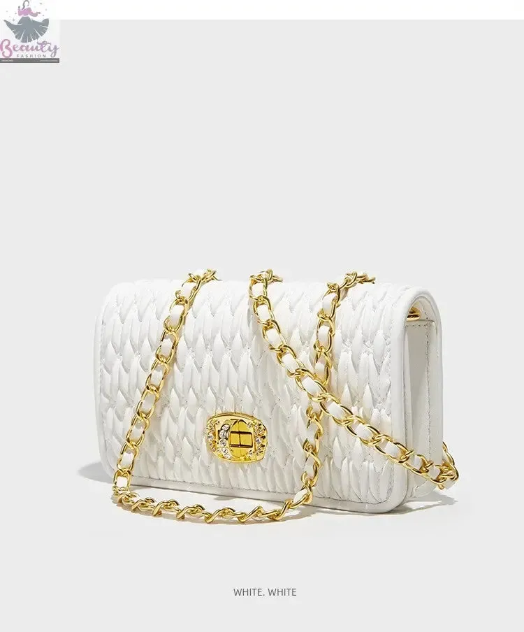 Accessible Luxury  New Arrival Crystal Quilted Women's Bag