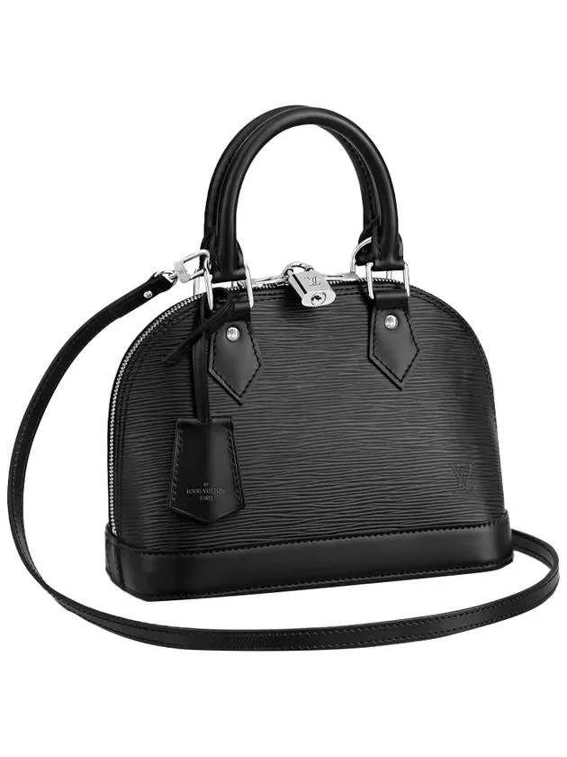 Alma BB Epi Tote Bag Black