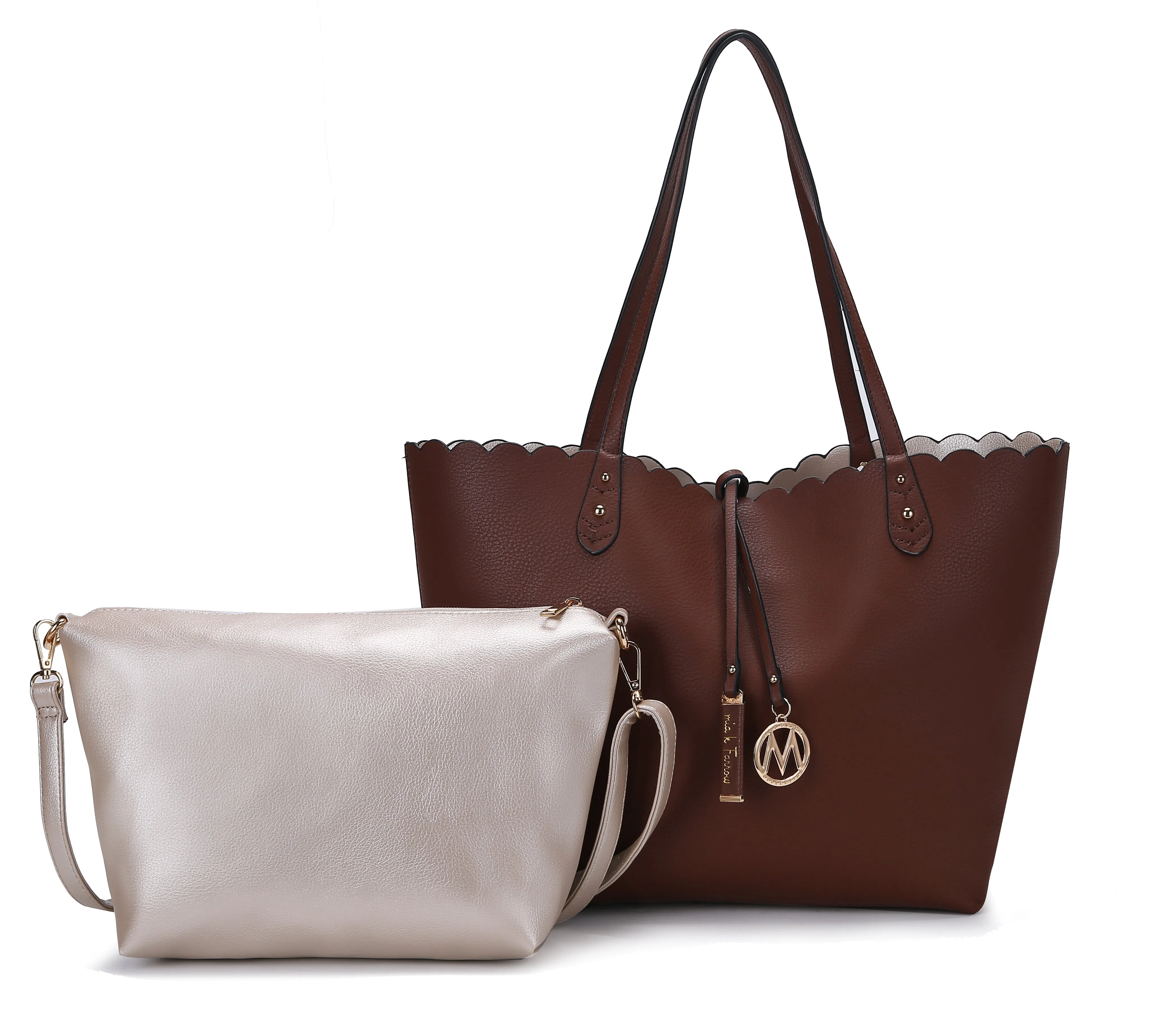 Amahia Reversible Tote Bag and Crossbody Set