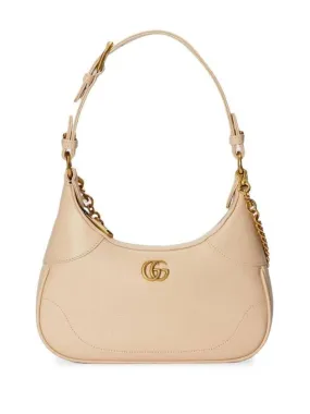 Aphrodite Small Logo Chain Shoulder Bag Ivory