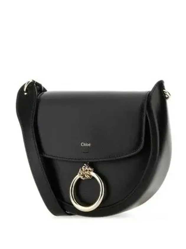 Arlene Leather Small Cross Bag Black