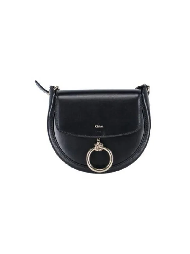 Arlene Leather Small Cross Bag Black