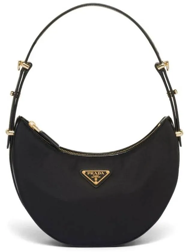 Arque Re-Nylon Leather Shoulder Bag Black