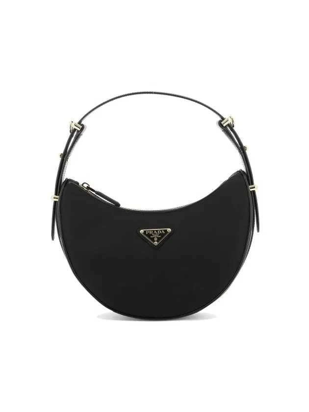 Arque Re-Nylon Leather Shoulder Bag Black