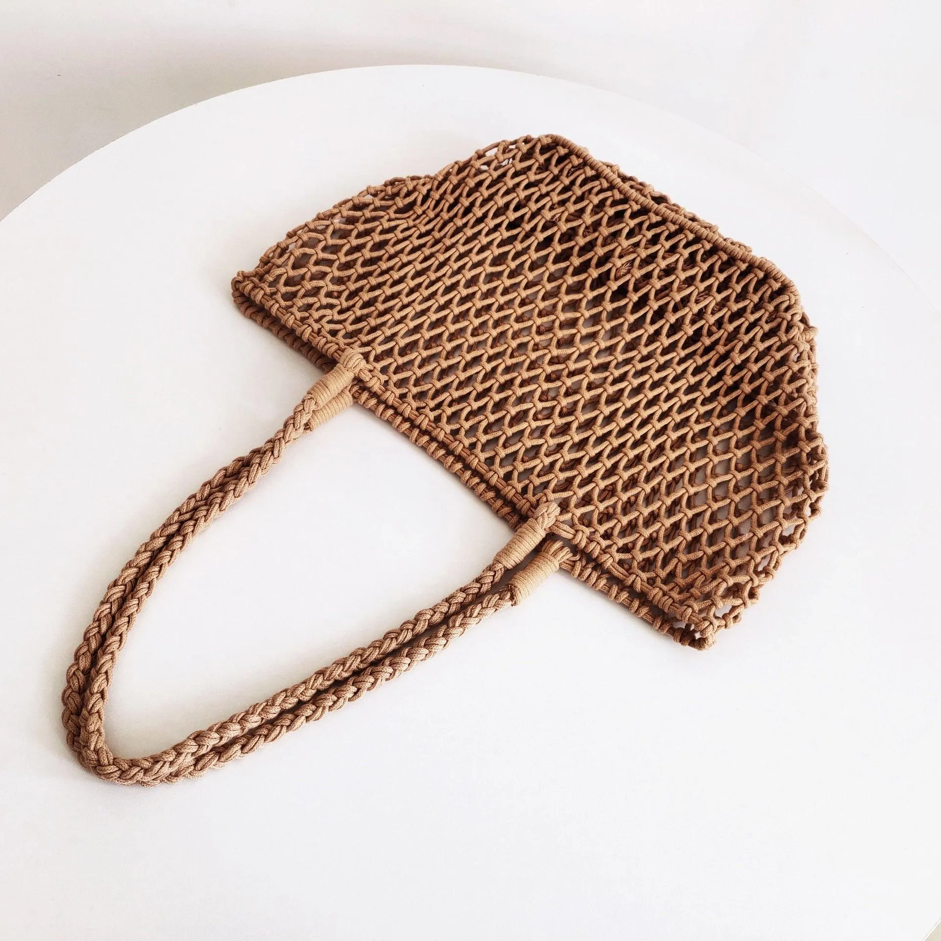 Aurora Hollow Fishnet Handbag