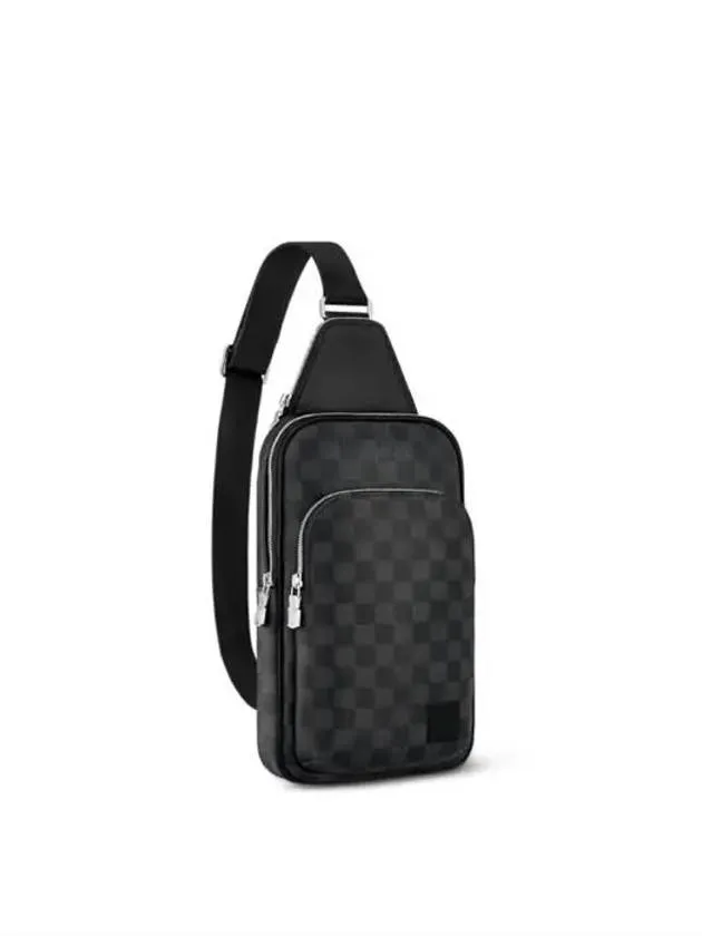 Avenue Leather Sling Louis Vuitton Bag Grey