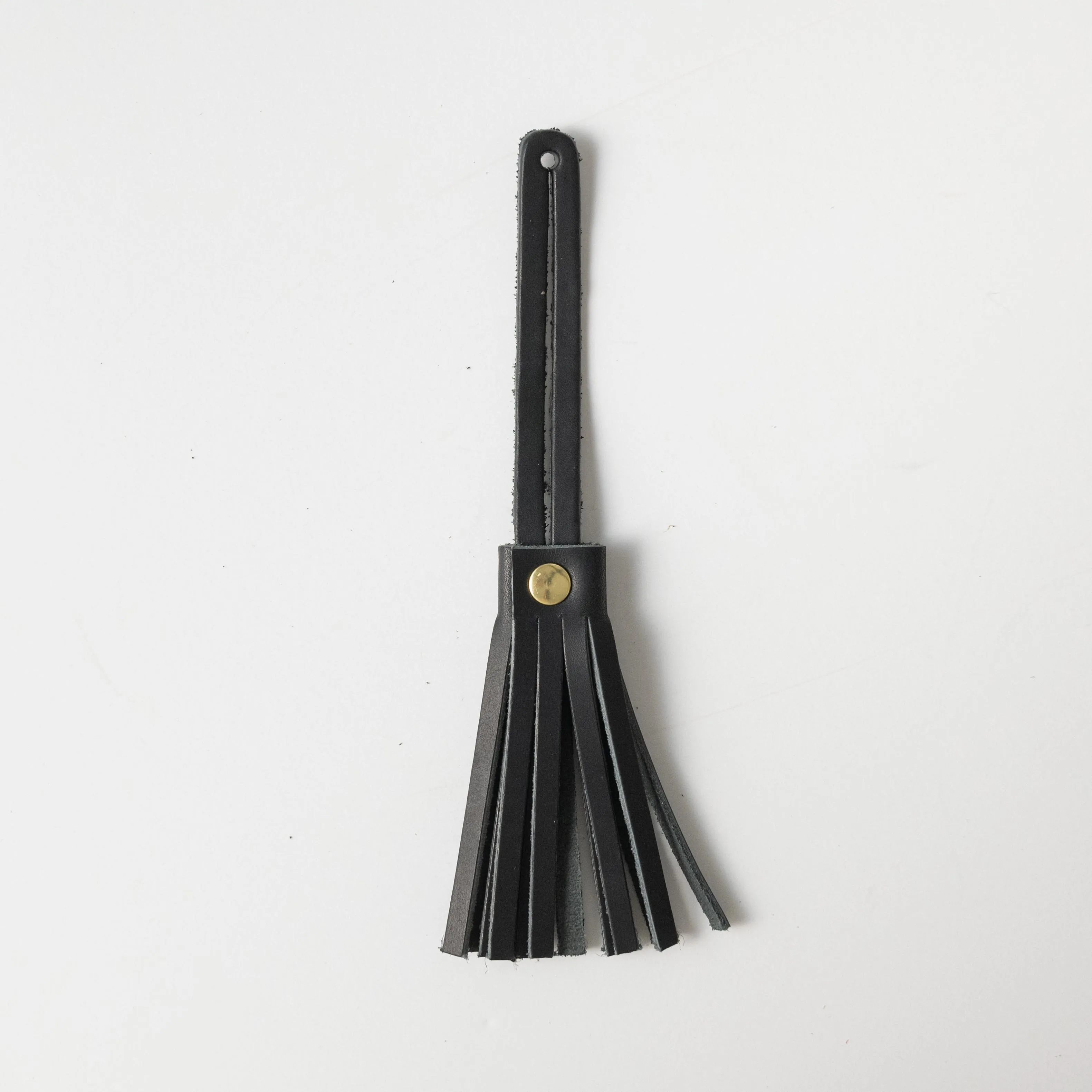 Black Harvest Leather Tassel