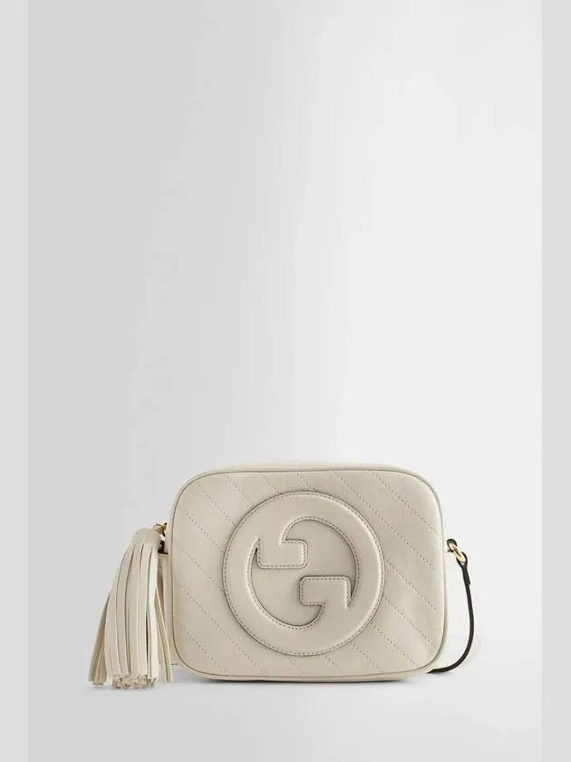 Blondie Small Leather Shoulder Bag White