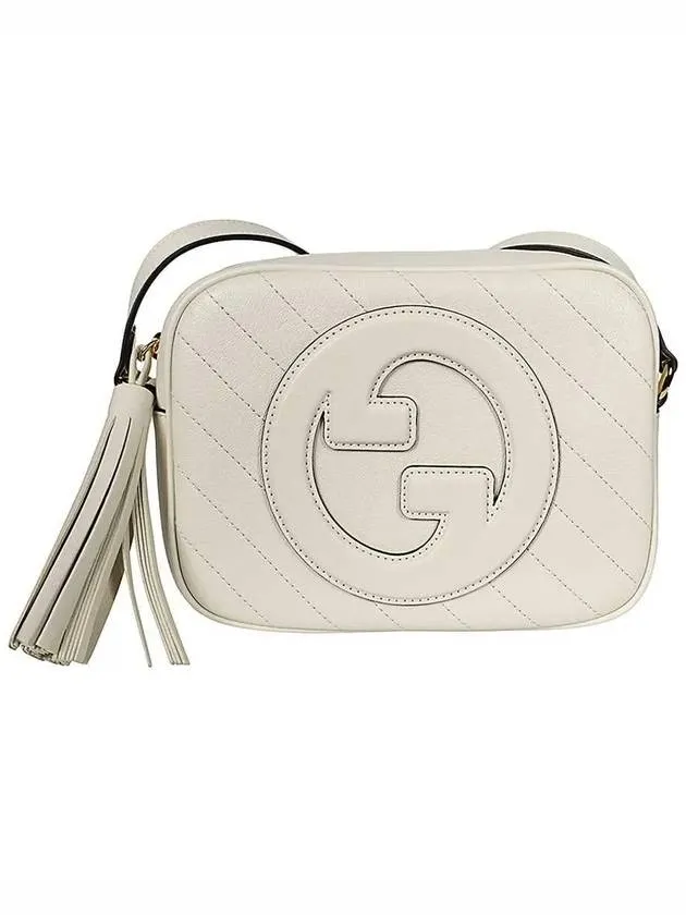 Blondie Small Leather Shoulder Bag White