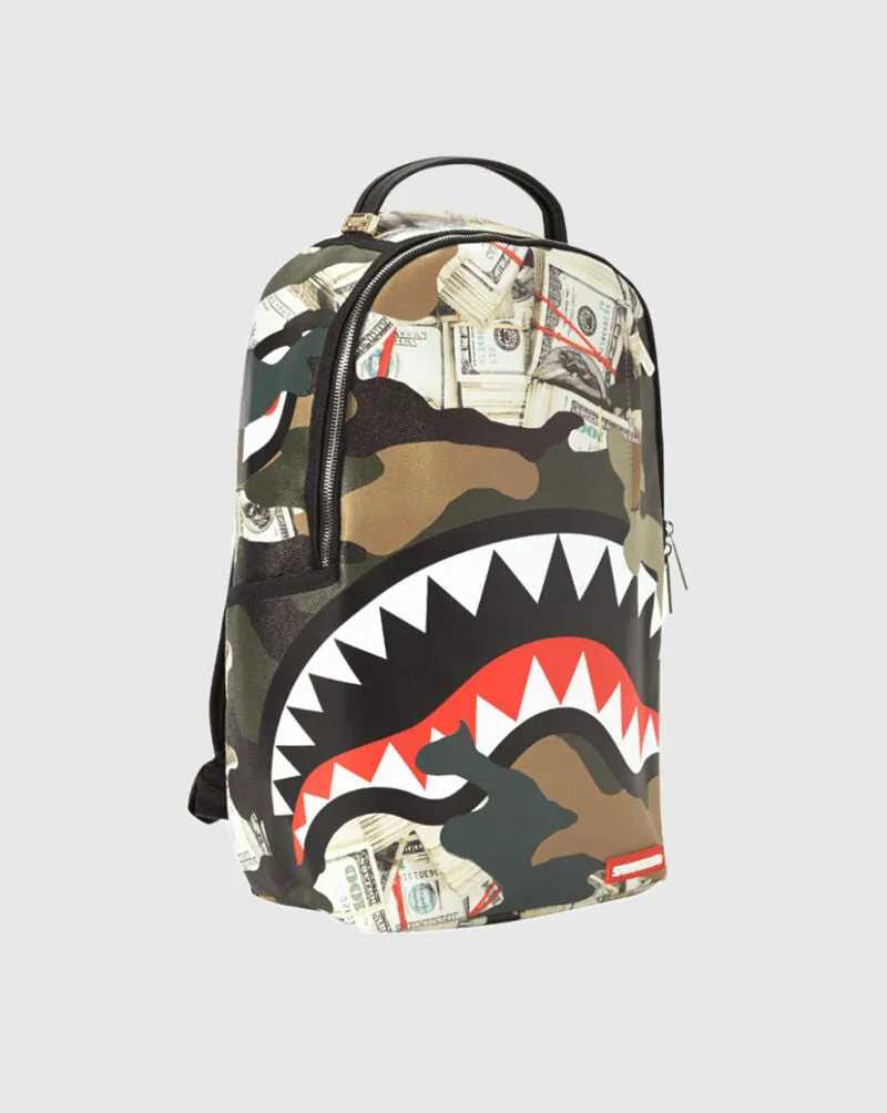 Camo Money Shark Backpack