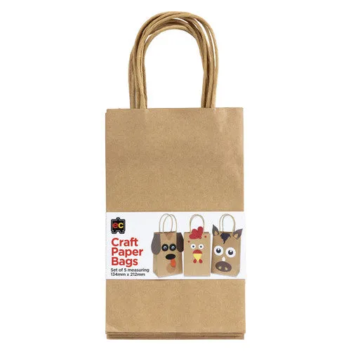 Craft Paper Bags Set of 5