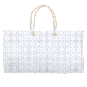 D&D Lattice Blue Weekender Tote