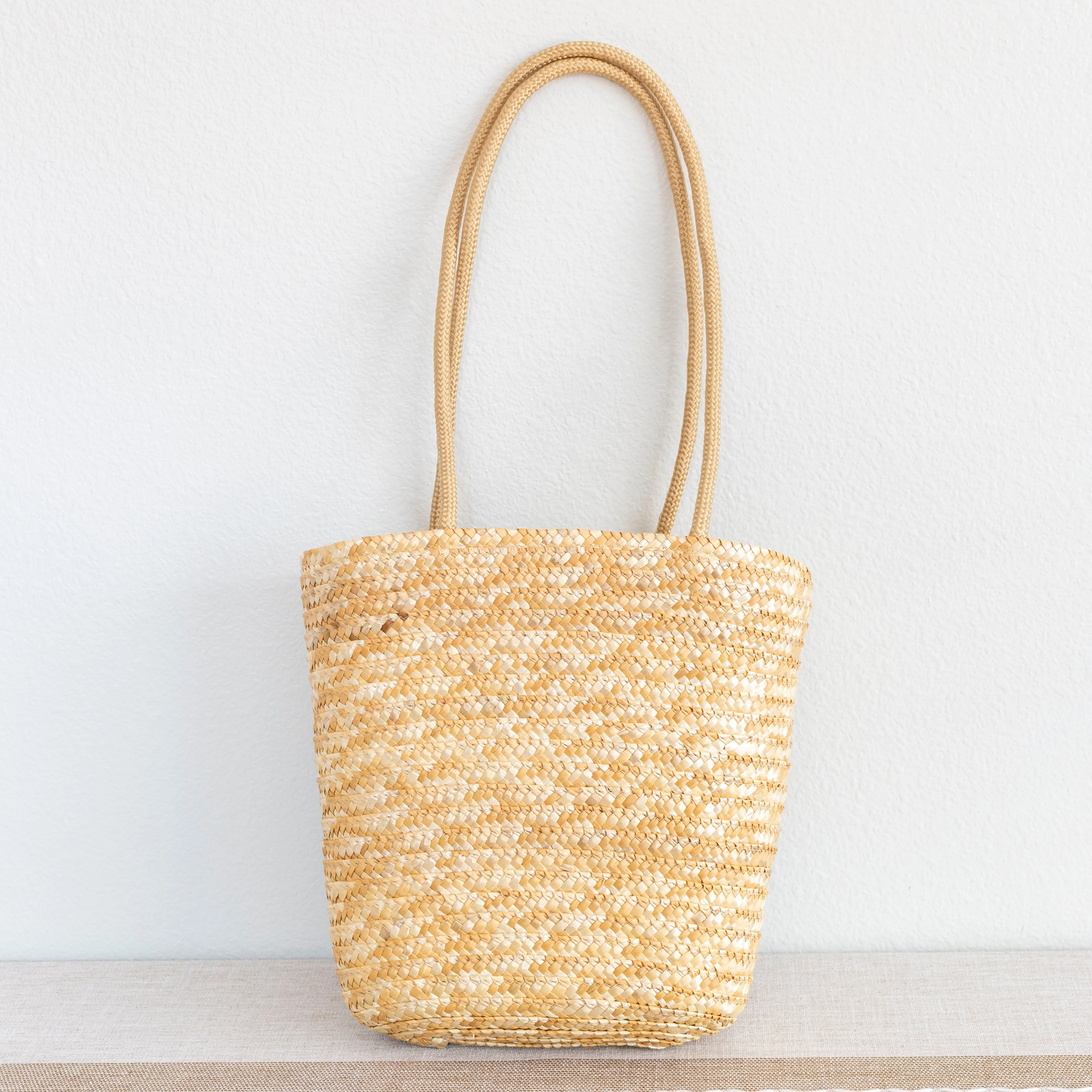 Elena Handbags Straw Basket Summer Tote