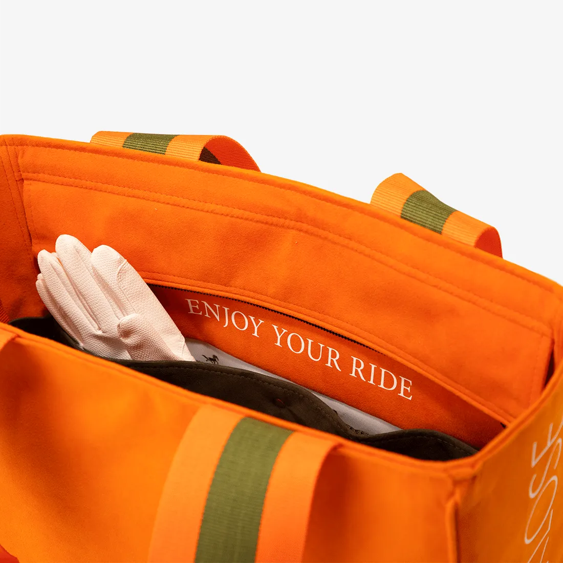 Exclusive Equestrian Tote "ANNA Orange"