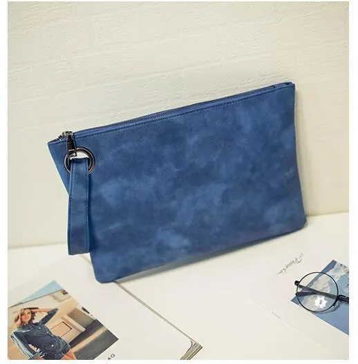 Fashion solid women's clutch bag leather women envelope bag clutch evening bag female Clutches Handbag Immediately shipping