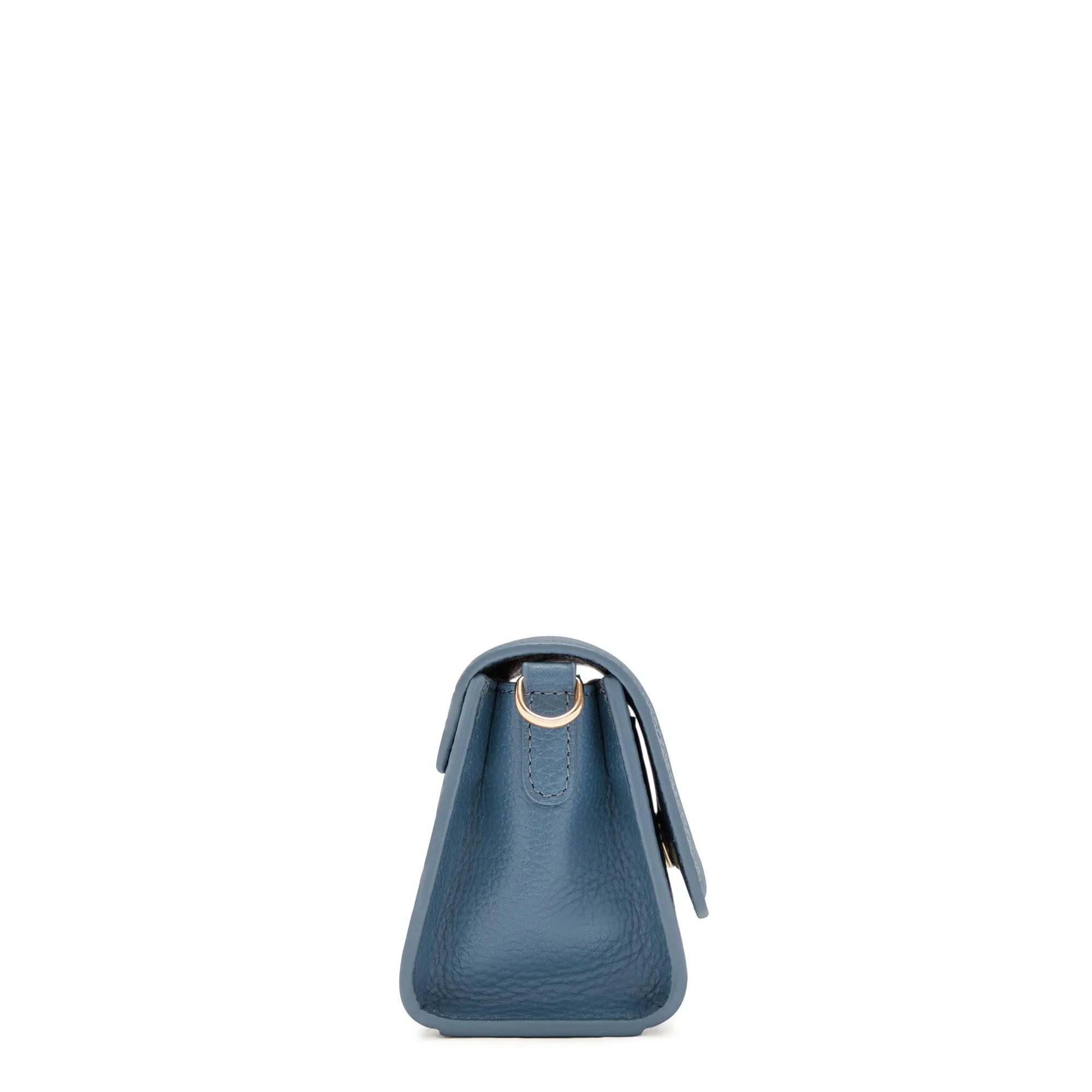 Femme Forte Kim blue calfskin leather crossbody bag