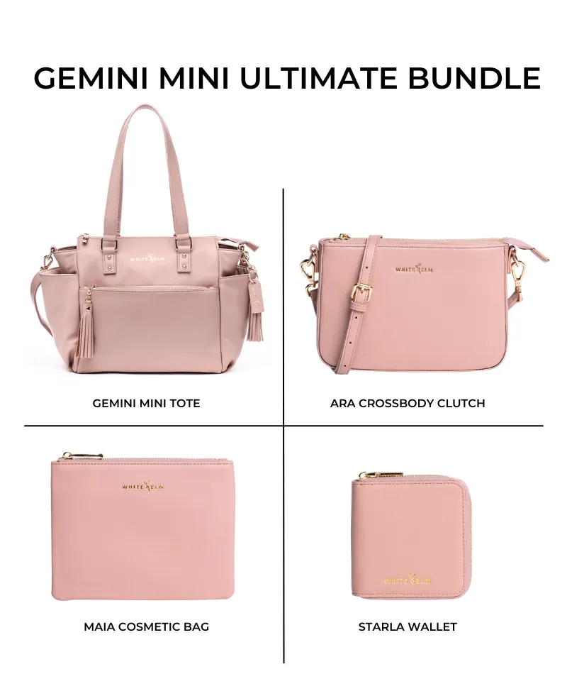 Gemini Mini Convertible Backpack - Dusty Rose