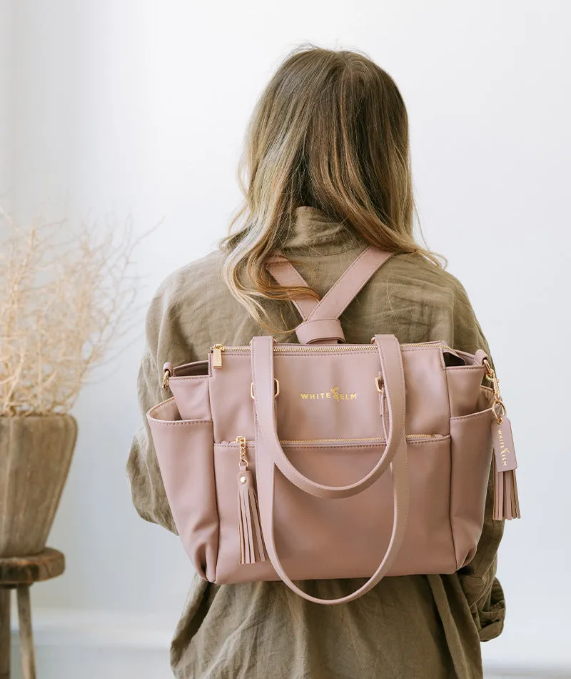 Gemini Mini Convertible Backpack - Dusty Rose