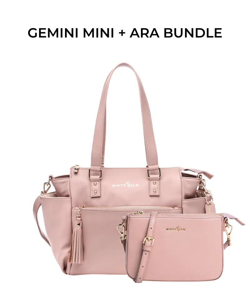 Gemini Mini Convertible Backpack - Dusty Rose