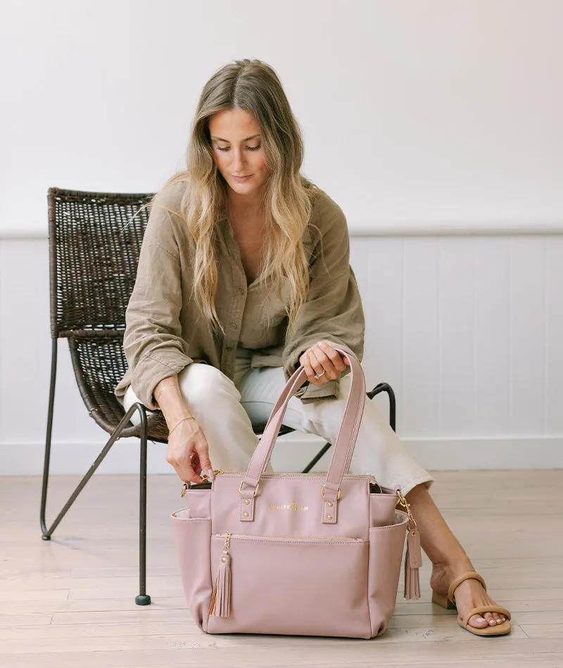 Gemini Mini Convertible Backpack - Dusty Rose