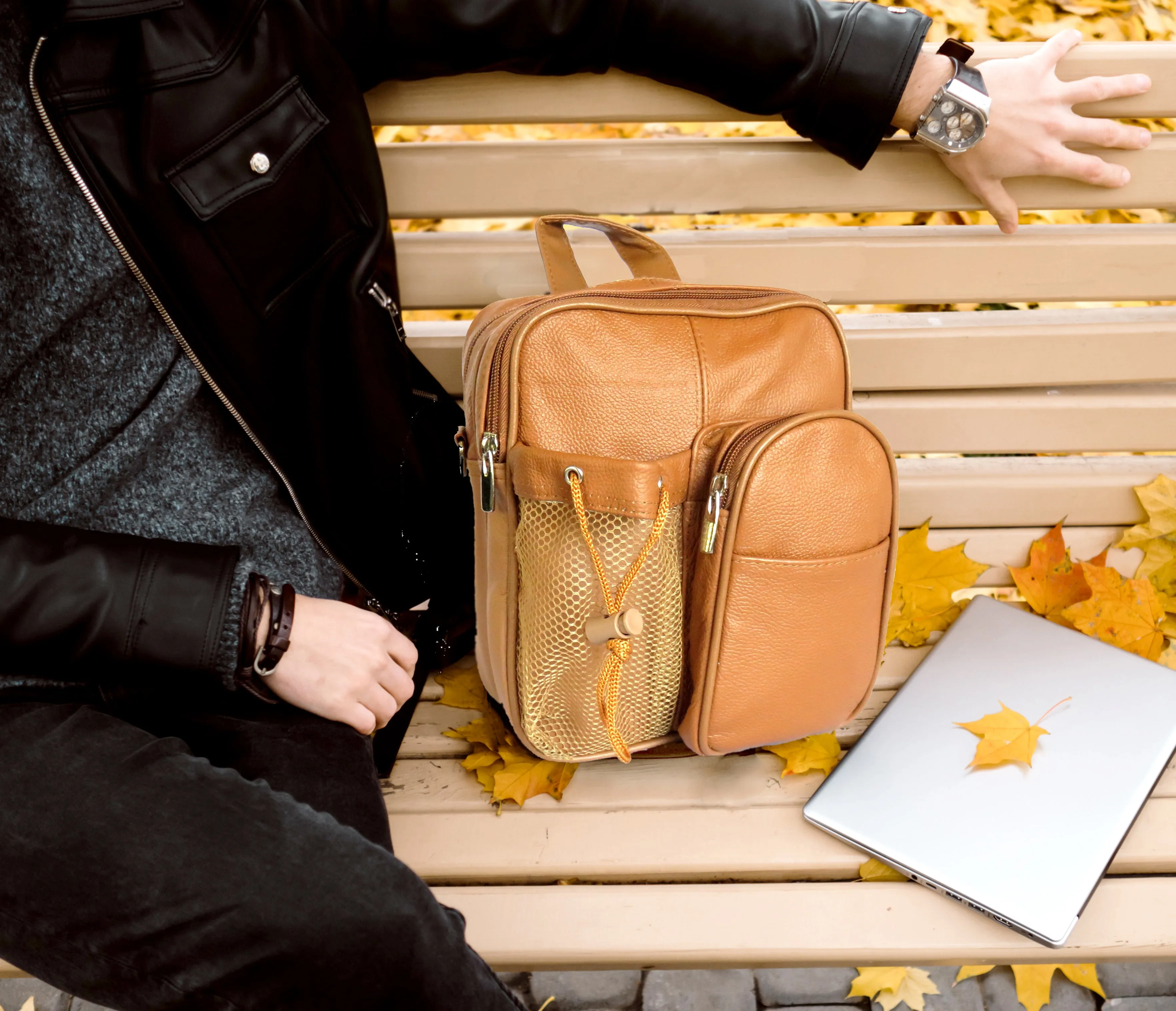 Genuine Leather Unisex cross body