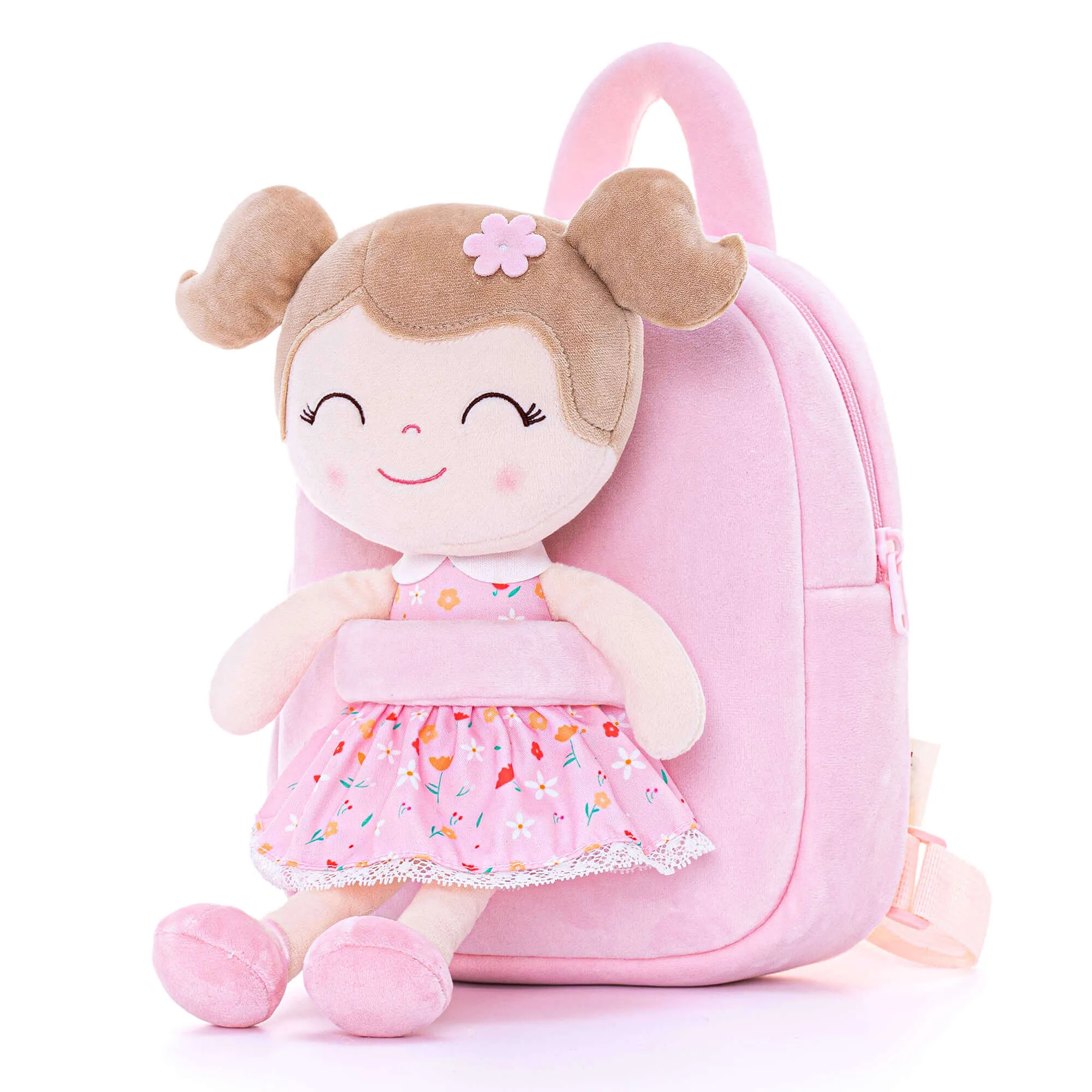 Gloveleya 9-inch Personalized Flower Fairy  Girls Dolls Backpacks Series