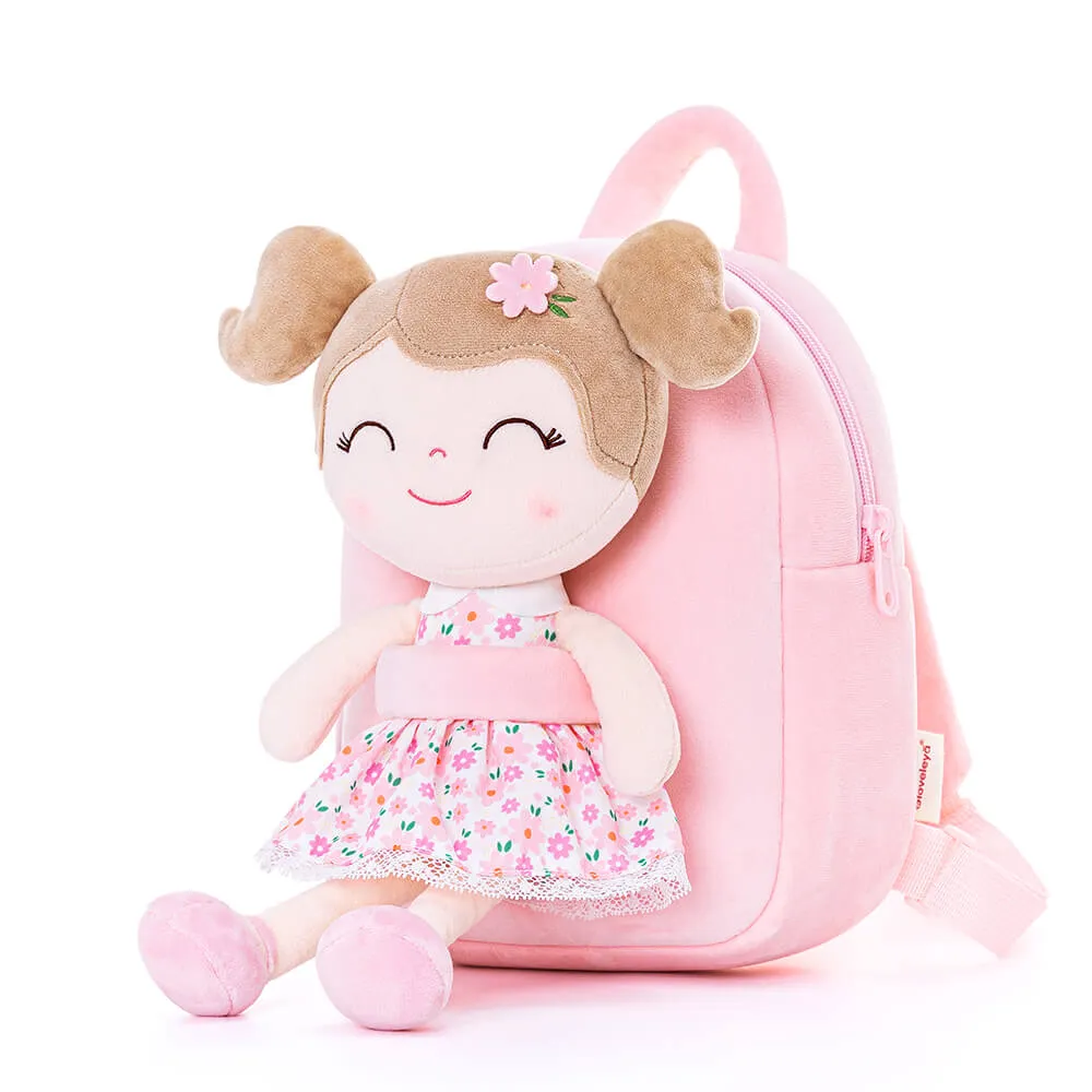 Gloveleya 9-inch Personalized Flower Fairy  Girls Dolls Backpacks Series