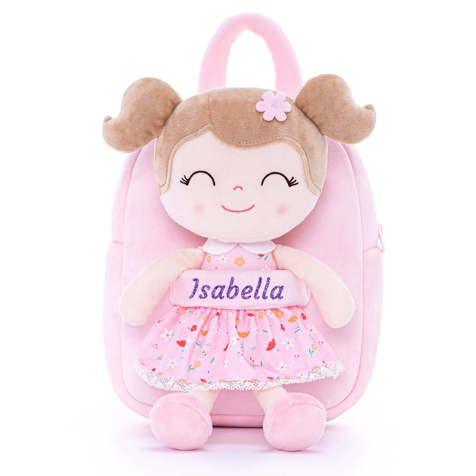 Gloveleya 9-inch Personalized Flower Fairy  Girls Dolls Backpacks Series