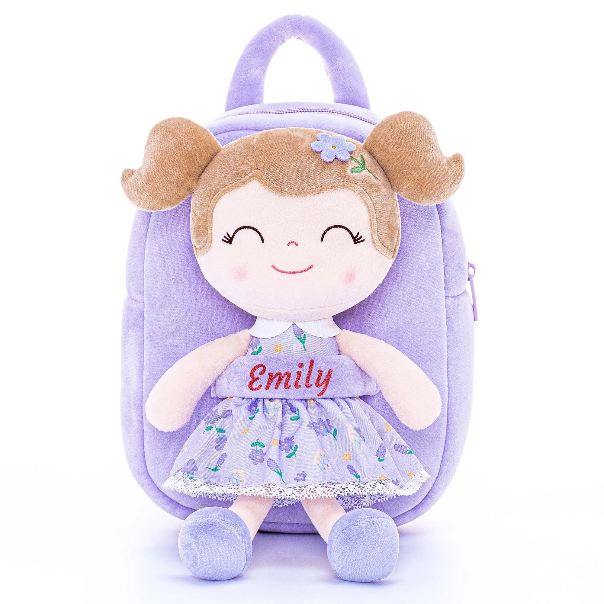 Gloveleya 9-inch Personalized Flower Fairy  Girls Dolls Backpacks Series