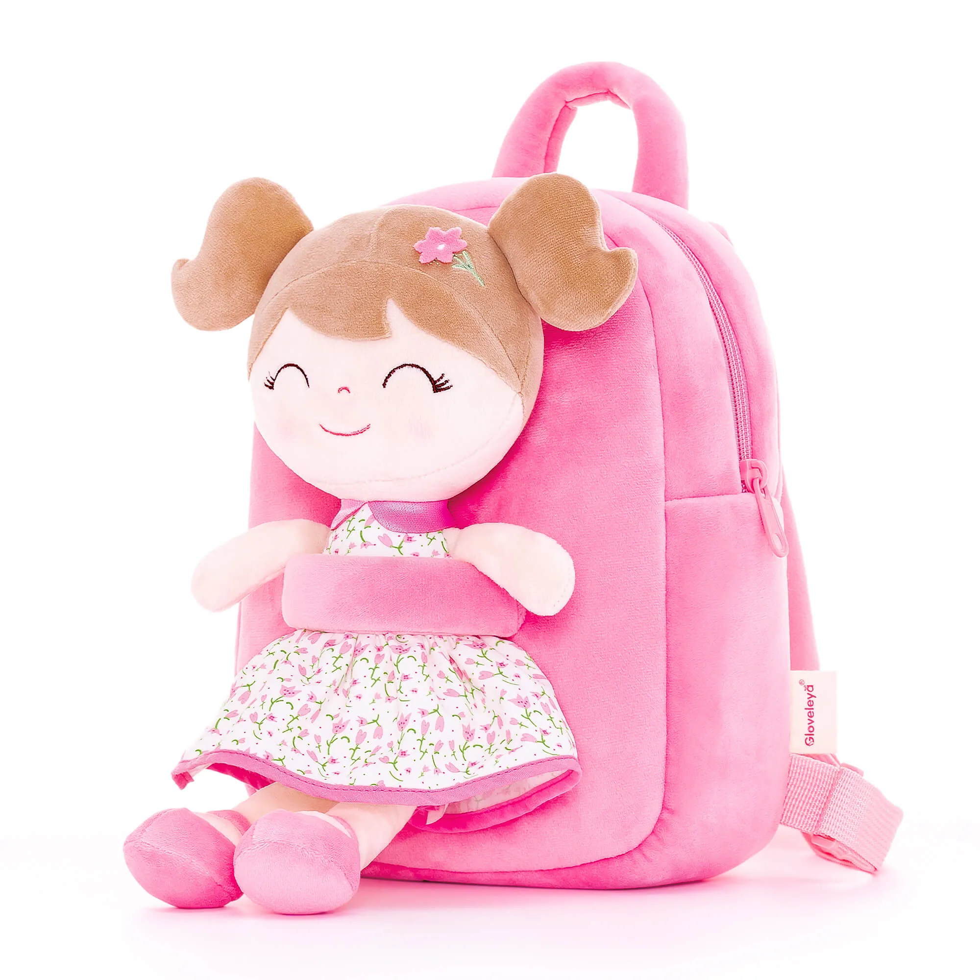 Gloveleya 9-inch Personalized Flower Fairy  Girls Dolls Backpacks Series