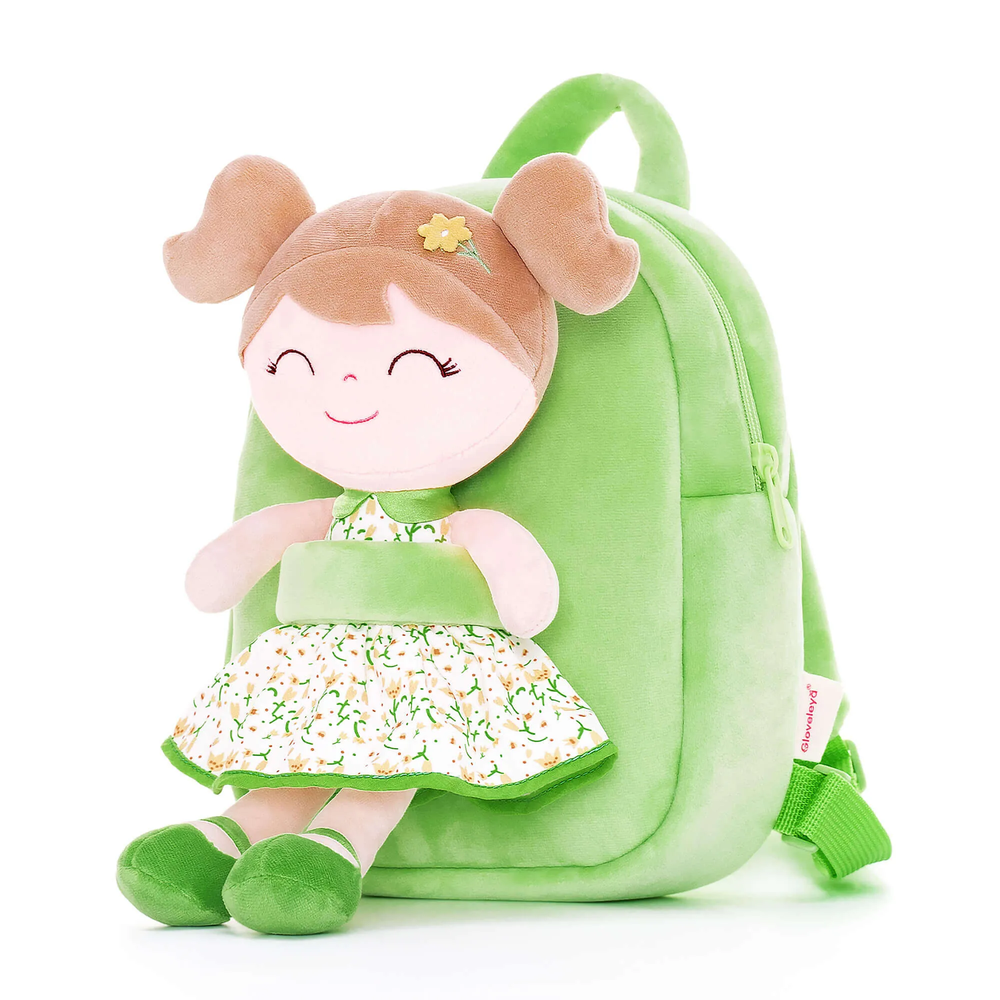 Gloveleya 9-inch Personalized Flower Fairy  Girls Dolls Backpacks Series