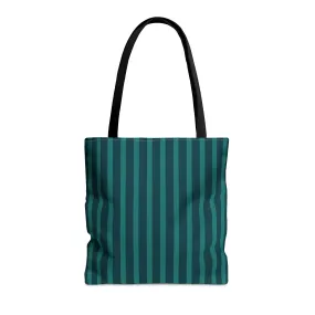 Green Stripe Tote Bag