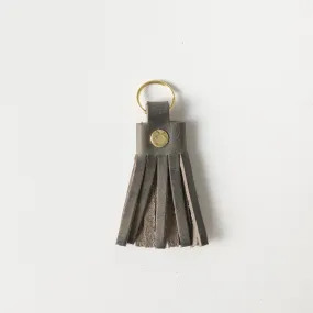 Grey Sky Tassel Keychain