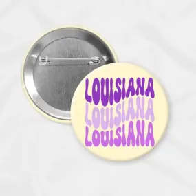 Groovy Louisiana Gameday Button