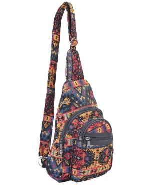 Hippie Boho Cotton Poly Bohemian Sling Bag Backpack Tribal