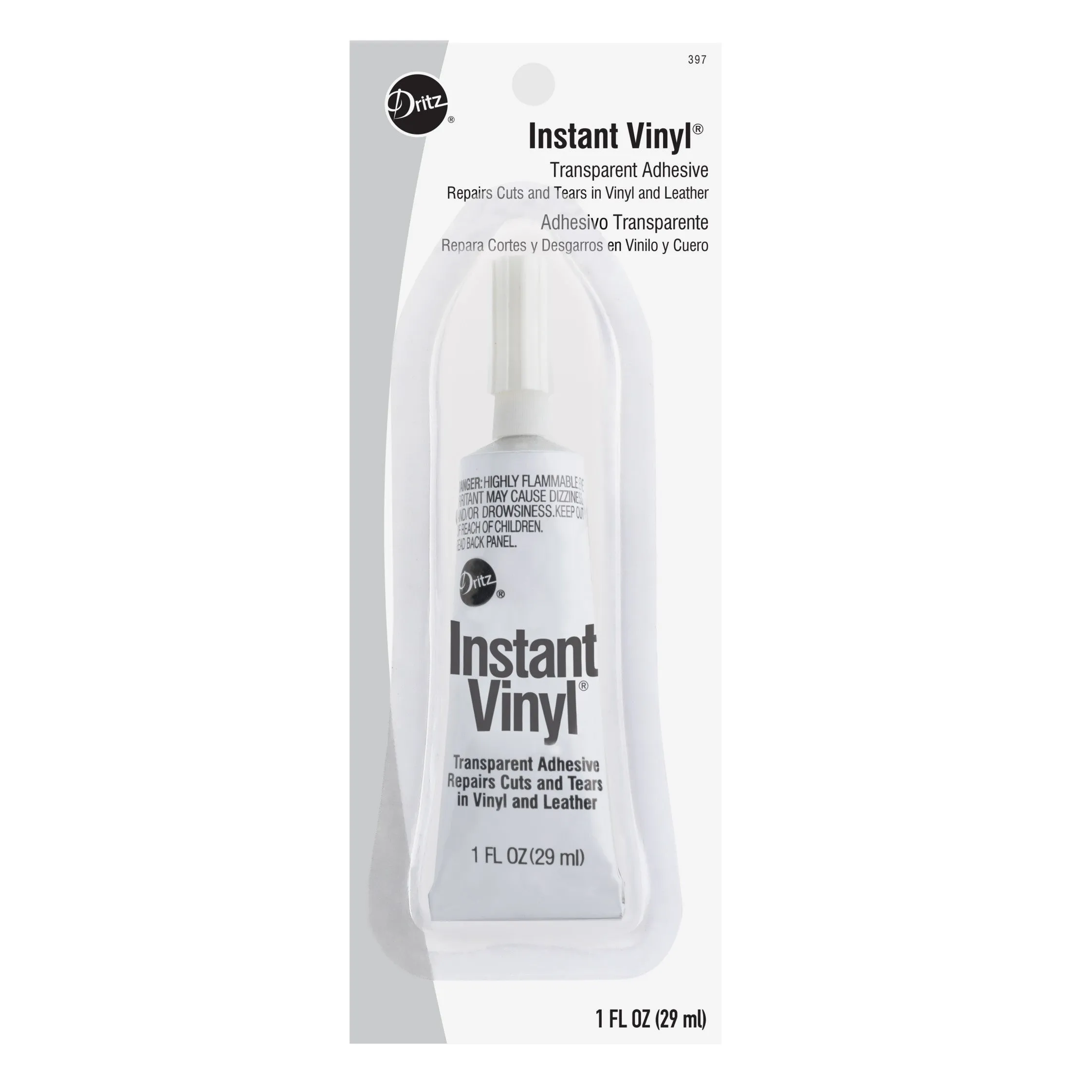 Instant Vinyl, Transparent Adhesive, 1 fl. oz.