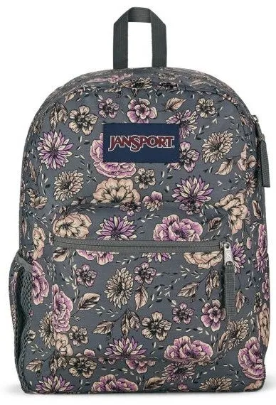 Jansport Crosstown Bag | Boho Floral Graphite Grey