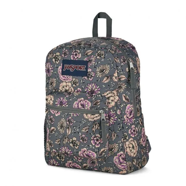 Jansport Crosstown Bag | Boho Floral Graphite Grey