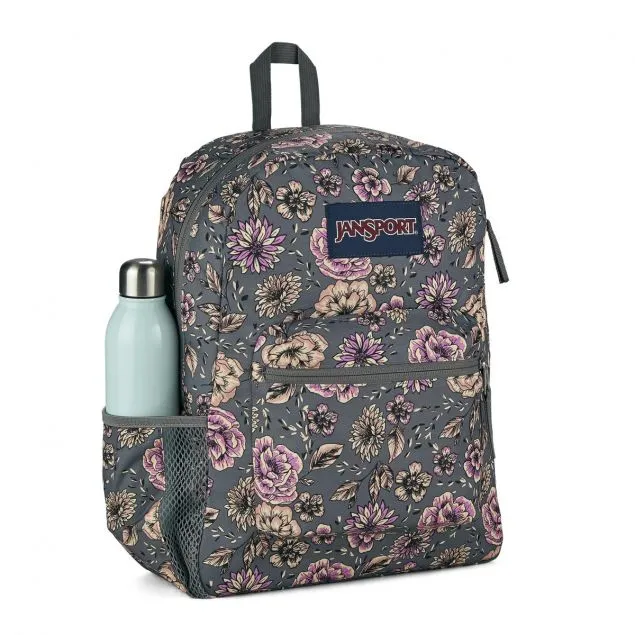 Jansport Crosstown Bag | Boho Floral Graphite Grey