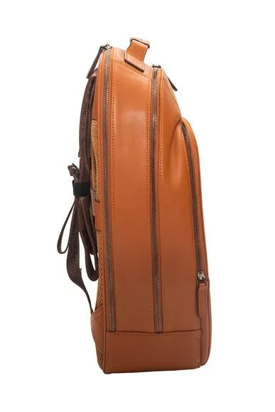 Journeyman Leather Leather Laptop Backpack 15.6" | Tan