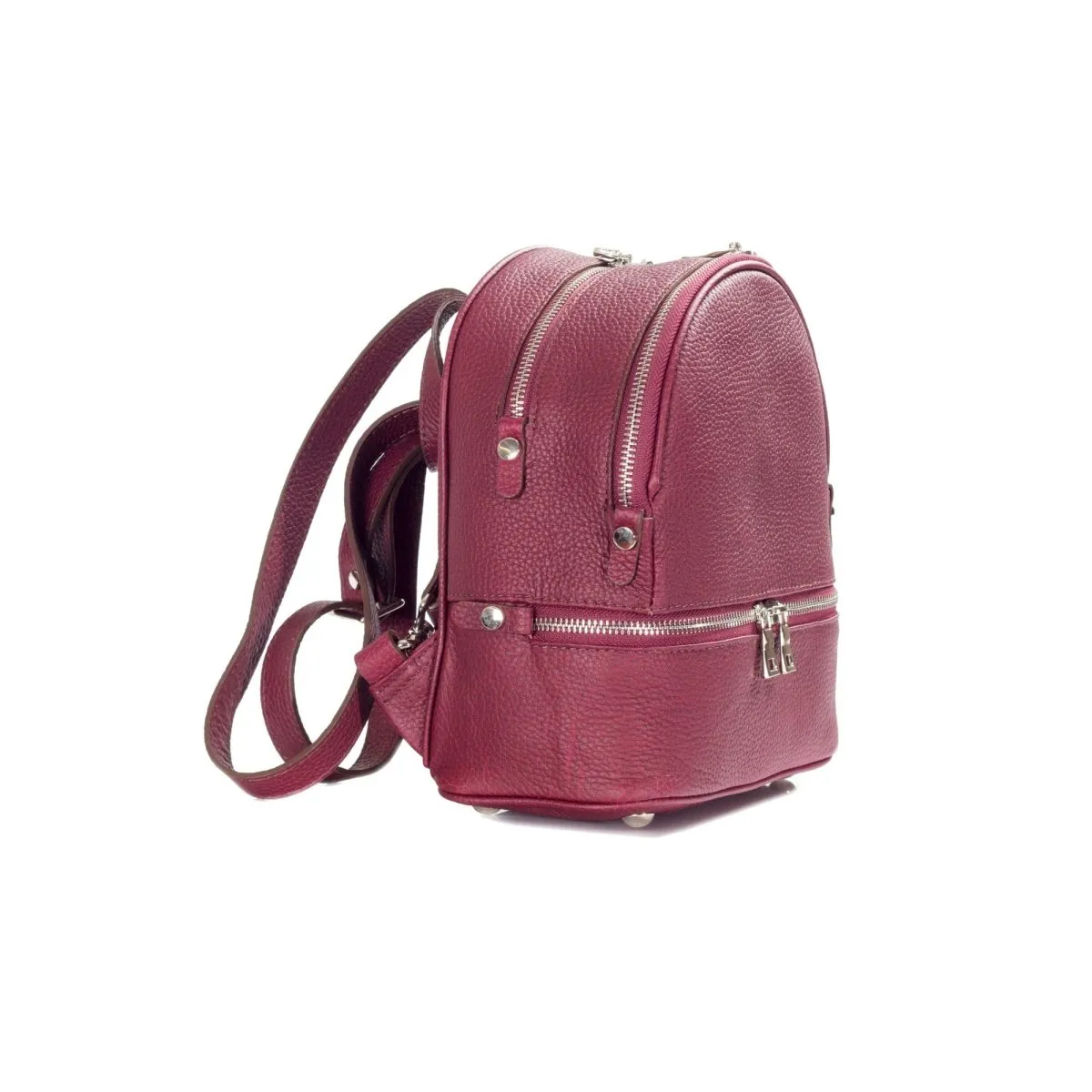 Madi Premium Pebbled Leather Backpack