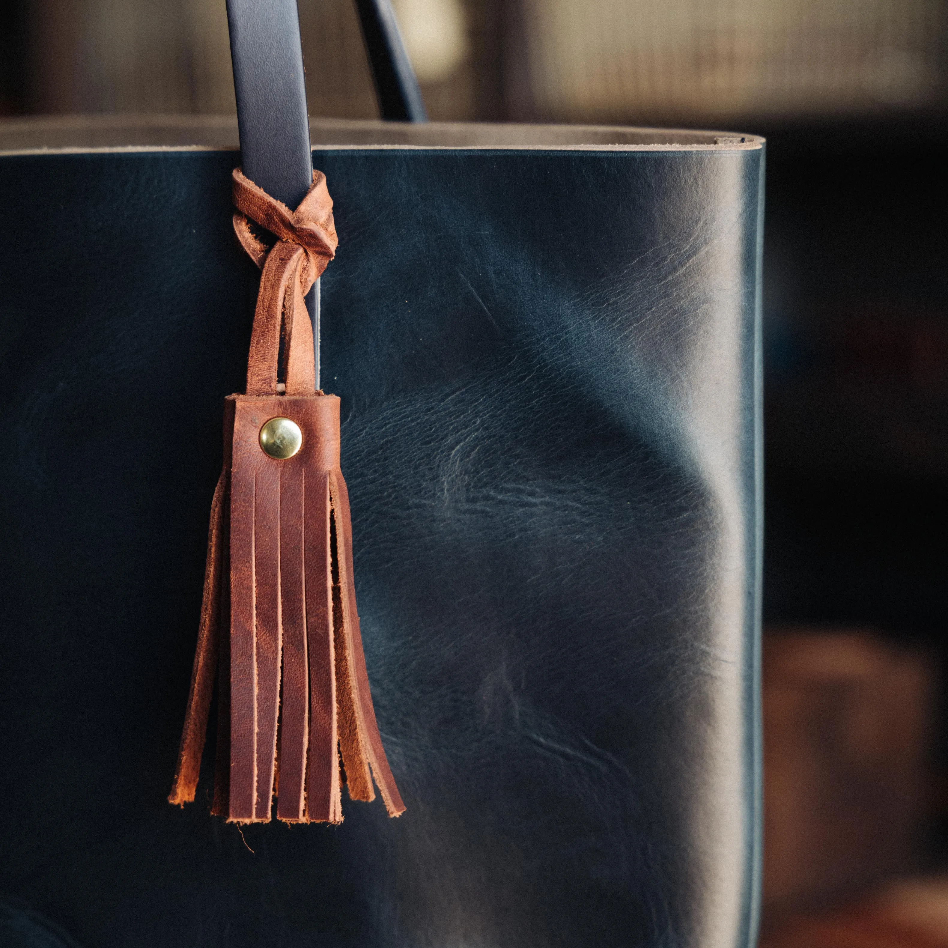 Mulberry Leather Tassel