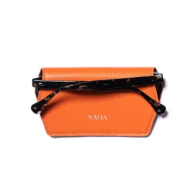 Naoa Slimline Glasses Case in Tangerine